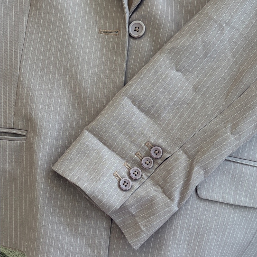 Balenciaga Women's Blush Pinstripe Blazer - Picture 5 of 6